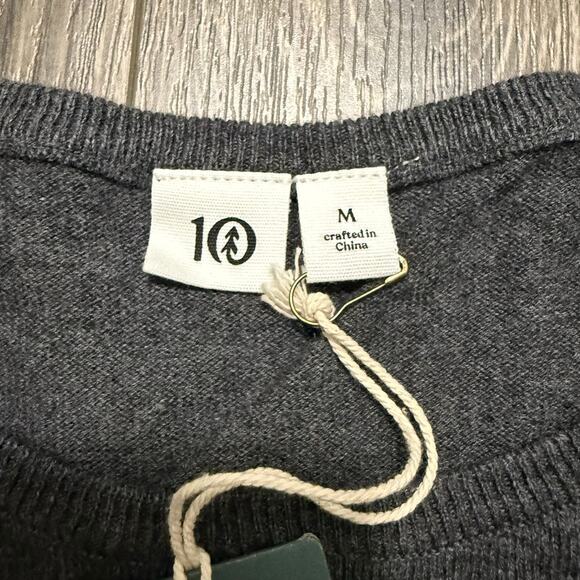 NWT TenTree Highline Cotton Acre Sweater Women’s Medium Dark Grey Heather Cotton - Picture 4 of 5